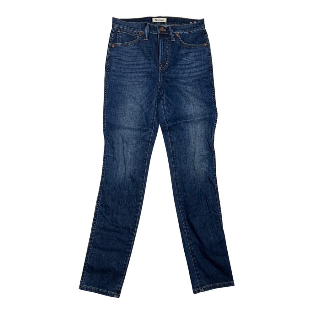 Madewell 10" High Rise Skinny Jeans Womens 27 Dark Blue Preppy Casual Denim
